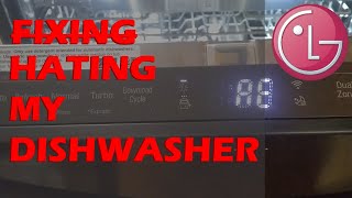 Fixing an LG Dishwasher quotAEquot Error is easy  once you find the source [upl. by Enelyar]