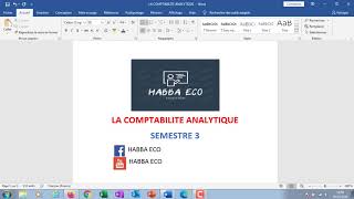 EP1 Comptabilité Analytique Les notions de base [upl. by Eyr]