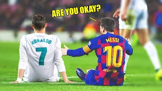 Ronaldo amp Messi Chats amp RESPECT Moments in Football [upl. by Kcirddehs]