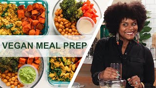 How To Meal Prep 12 Easy Vegan Recipes In 90 Minutes For A Beginner [upl. by Doss]