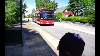 Sweden Stockholm ride with bus 704 from Prostvägen to Huddinge bus terminal [upl. by Ganny]