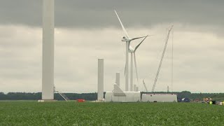 Eerste turbine Windpark Zeewolde in gebruik genomen [upl. by Luann536]