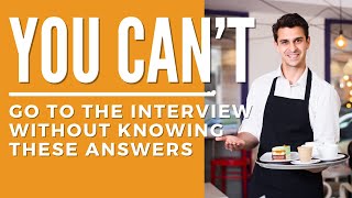 Server Interview Questions  How to Become a Waiter  Waitress amp Waiter Training [upl. by Nujra]