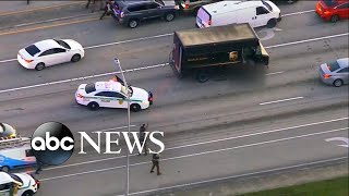 Highspeed chase ends in deadly shootout l ABC News [upl. by Narol879]