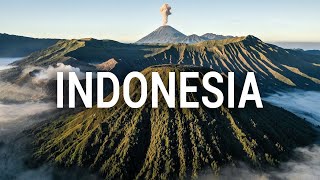 Indonesia 4K Drone  Java Sulawesi amp Sumatra  Islands Volcanoes amp Waterfalls [upl. by Attelocin]