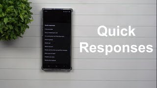 Samsung Quick Responses [upl. by Aldos]