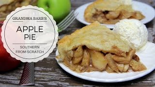 How to Make Homemade Southern Apple Pie Recipe  Grandma Barbs Deep Dish Apple Pie [upl. by Battat]