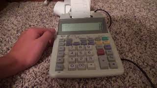 Sharp and Texas Instruments Printing Calculators [upl. by Yendic590]