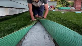 Artificial Turf Installation  A DIY How To Guide [upl. by Joyan]