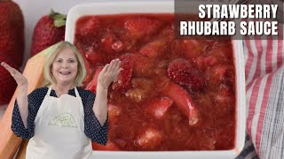 Strawberry Rhubarb Sauce [upl. by Nnaynaffit]