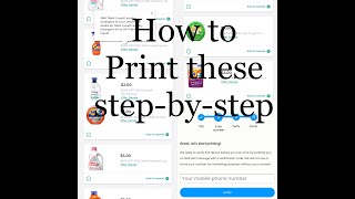 How to Print online coupons step by step from PampG [upl. by Child801]