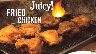 JUICY FRIED CHICKEN How To make fried chicken thighs [upl. by Sirref126]