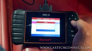 How to use the iCarsoft Mercedes II MB II scanner [upl. by Sabine]