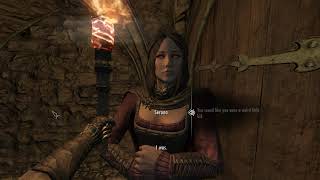 Seranas rare dialogue in Skyrim Dawnguard DLC quotYou talk about being lonely a lotquot [upl. by Melita]