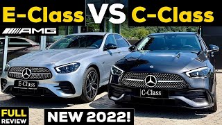 2022 MERCEDES C Class AMG vs E Class NEW FULL InDepth Review EVERYTHING You Need To Know [upl. by Barton]