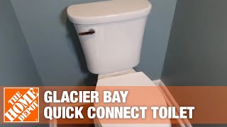 Glacier Bay Quick Connect Toilet  The Home Depot [upl. by Edahc16]