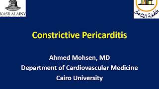 Constrictive pericarditis [upl. by Seidel]