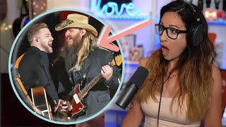 Vocal Coach Reacts  CHRIS STAPLETON amp JUSTIN TIMBERLAKE Tennessee WhiskeyDrink You Away  CMA 2015 [upl. by Nathan845]