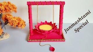 How To Make Jhula For Bal Gopal  DIY jhula  Janmashtami Special  DIY Swing [upl. by Ayhdiv316]