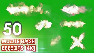 Muzzle Flash Green Screen Best 50 Effects in 4K  SFX  Download [upl. by Giarg]