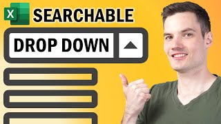 🔎 How to Create Searchable Drop Down List in Excel [upl. by Ameer]