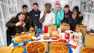 SIDEMEN EAT 70000 CALORIES IN 24 HOURS CHALLENGE [upl. by Ro]