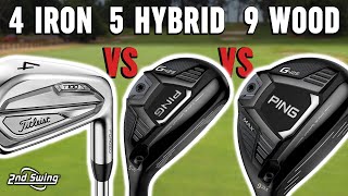 4iron vs 5hybrid vs 9wood  Which Golf Club Should You Play [upl. by Pokorny931]