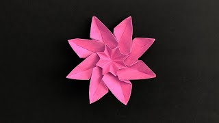 Origami Paper Flower 🌸 [upl. by Orgalim739]