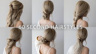 6 QUICK amp EASY HAIRSTYLES  Cute Long Hair Hairstyles [upl. by Shawna]