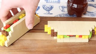 LEGO Fajita Breakfast Taco In Real Life  Stop Motion LEGO Cooking amp Eating ASMR [upl. by Esoj730]