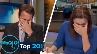 Top 20 Hilarious News Reporting Fails [upl. by Beilul]