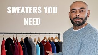 The 7 Types Of Sweaters Every Man NeedsMy Sweater Collection [upl. by Alled]