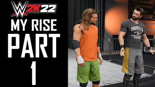 WWE 2K22  MyRise  Gameplay Walkthrough  Part 1  quotSuperstar Creation Performance Centerquot [upl. by Anitnatsnok]