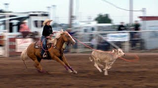 Breakaway Roping  61st White Deer Rodeo  2019 [upl. by Eentirb793]