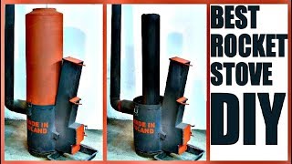 Best ROCKET STOVE DIY Plans [upl. by Latihs]