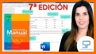 🟠 Crear TABLAS según NORMAS APA 7ma séptima edición en Word [upl. by Yniattirb853]