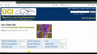 How to download iris dataset from UCI dataset and preparing data [upl. by Staley]