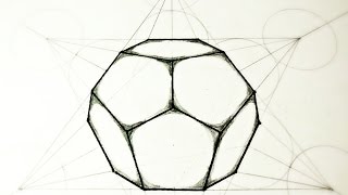 How To Draw Dodecahedron  The 5 Platonic Solids [upl. by Eniamret]