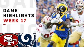 49ers vs Rams Week 17 Highlights  NFL 2018 [upl. by Nilyam326]