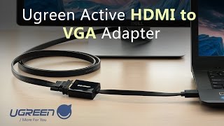 Ugreen active HDMI to VGA adapter user guide [upl. by Fletcher544]