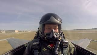 Unrestricted Climb Takeoff in F16 Fighter Jet [upl. by Allwein]