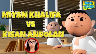 MIYAN KHALIFA vs KISAN ANDOLAN  MSG TOONS Comedy Funny Video Vines [upl. by Stilwell]