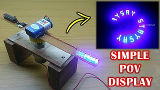 POV Display  How to make Spinning Display  Sdev Electronics [upl. by Tades]