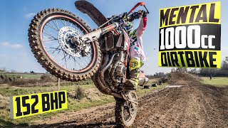 Riding a CRAZY 1000cc Dirt Bike on a Motocross Track [upl. by Nyletac308]