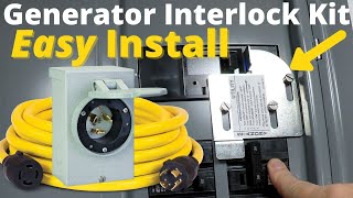 Home Generator Interlock Kit Installation  EASY [upl. by Waiter]