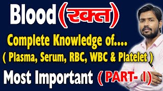 Human Blood  RBC  WBC  Platelets in Hindi [upl. by Ecnirp78]