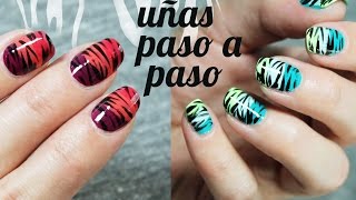 2 IDEAS PARA PINTAR TUS UÑAS ¡MUY FÁCIL Paso a paso [upl. by Ahsitauq137]