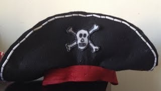 COMO HACER UN SOMBRERO DE PIRATA CASERO MUY FACIL d [upl. by Athene]