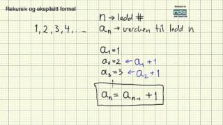 Matematikk R2 Rekursiv og eksplisitt formel [upl. by Concha]