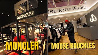 BICESTOR VILLAGE MONCLER VS MOOSE KNUCKLES OUTLET WARS [upl. by Iren]